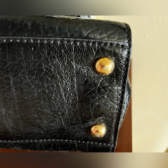 NWOT MICHAEL KORS HAMILTON BLACK LEATHER SHOULDER SATCHEL - Picture 13 of 13